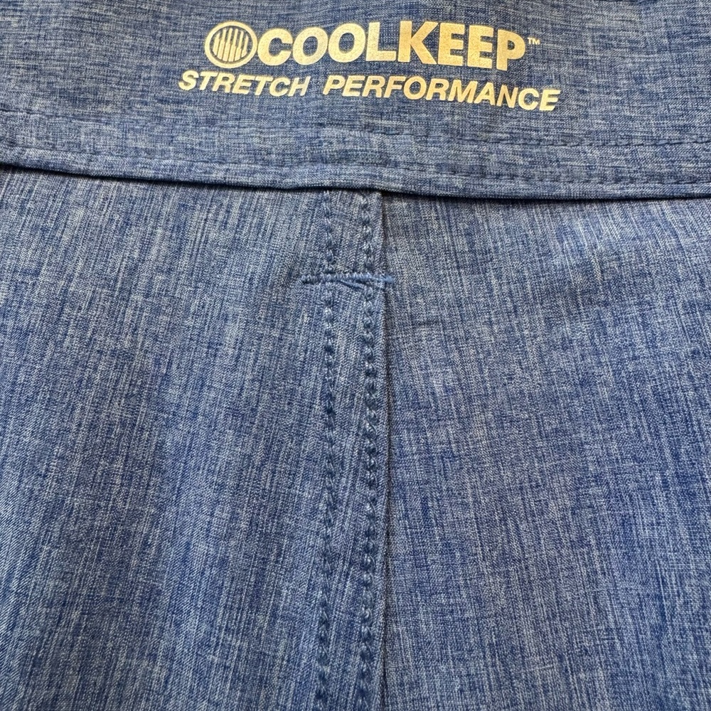 Coolkeep golf Blue Flat Front Men's Shorts - Picture 6 of 7